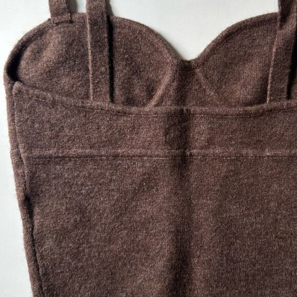 Wilfred Sicily Bustier Crop Top in Rich Chestnut New size S - Picture 5 of 10